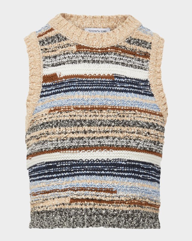 Jerrel Stripe Cropped Tank Top